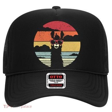 Llama Retro Alpaca Cool Gift Hat