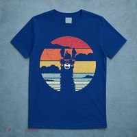 Llama Retro Alpaca Cool Gift T-Shirt thumb 5