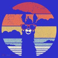 Llama Retro Alpaca Cool Gift Button thumb 1