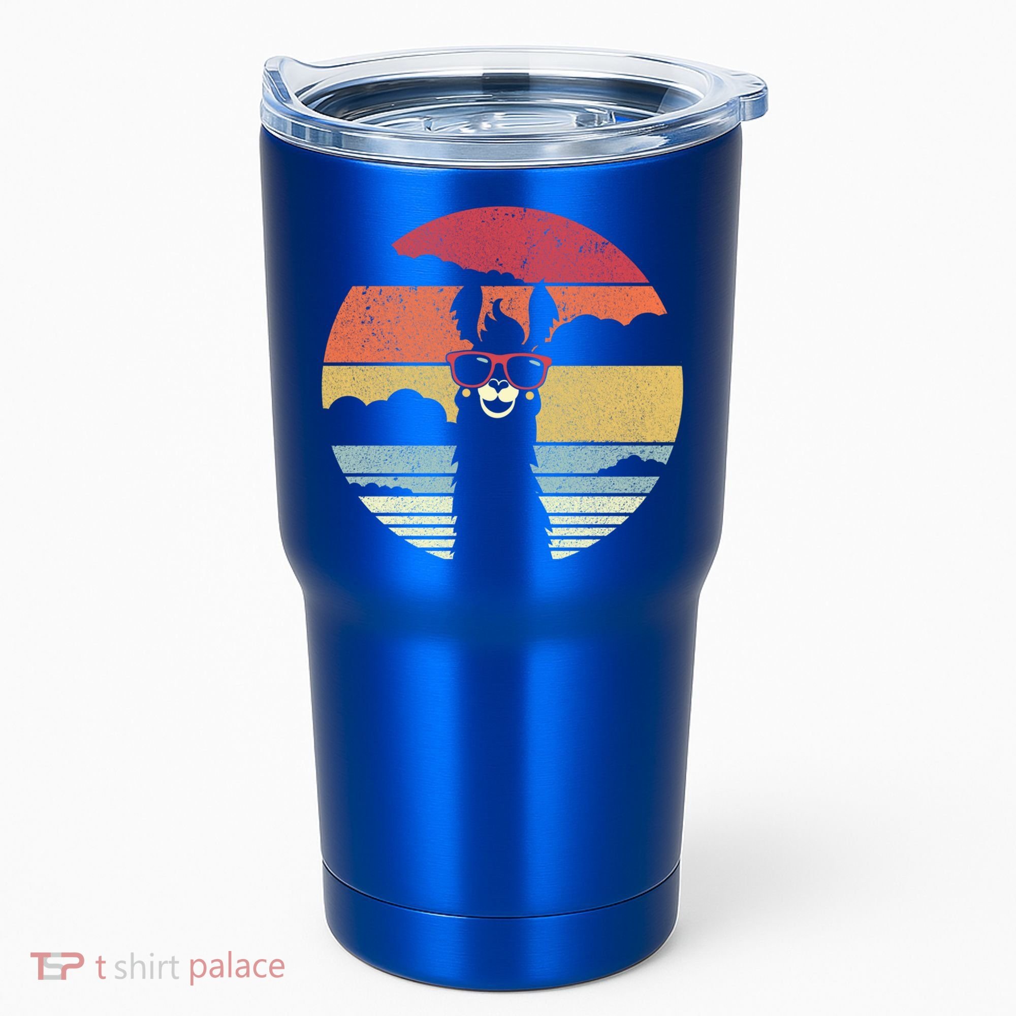 Llama Retro Alpaca Cool Gift Tumbler