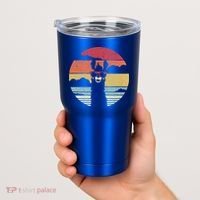 Llama Retro Alpaca Cool Gift Tumbler thumb 2