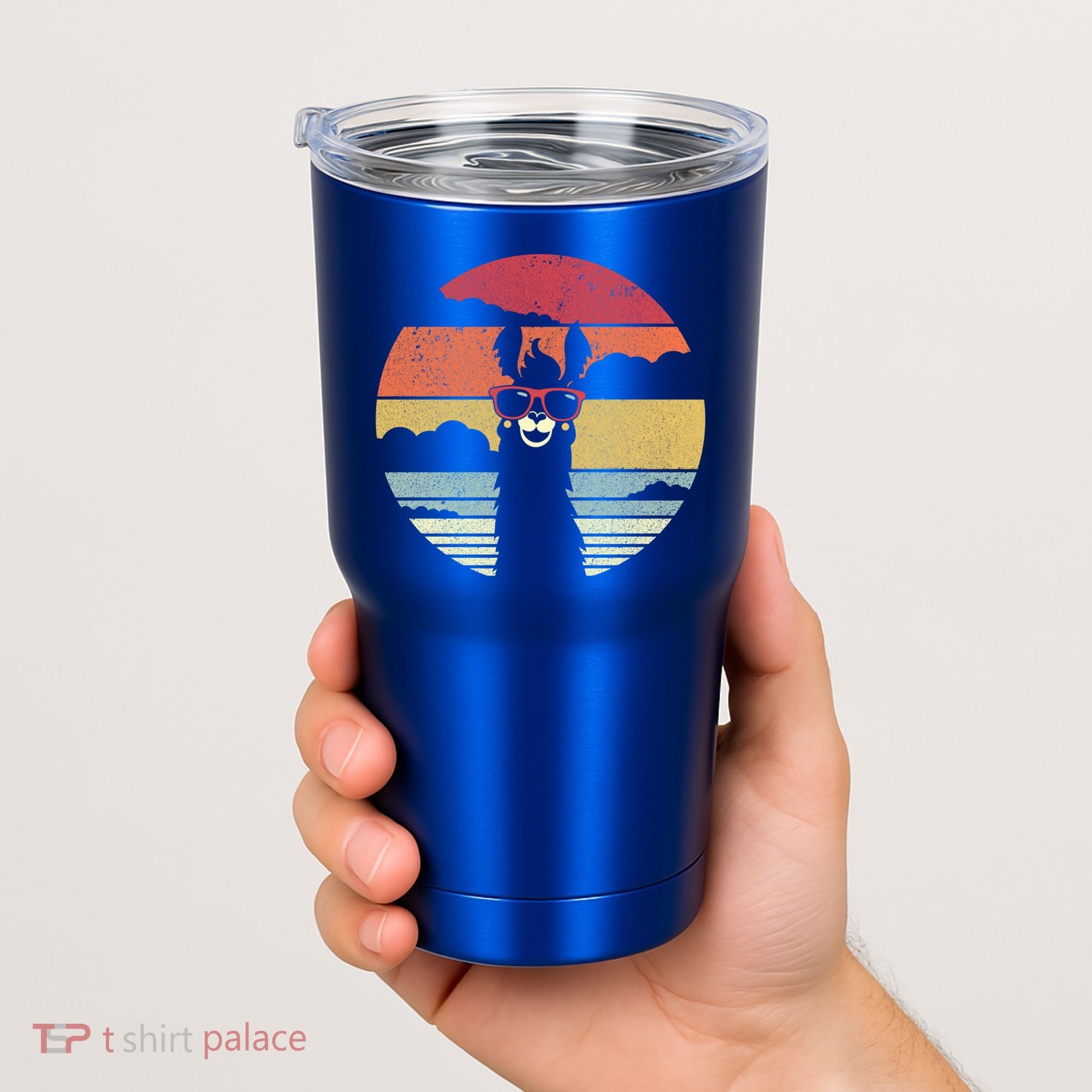 Llama Retro Alpaca Cool Gift Tumbler
