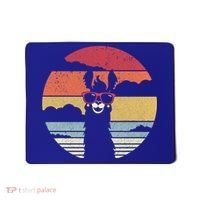 Llama Retro Alpaca Cool Gift Mousepad thumb 0