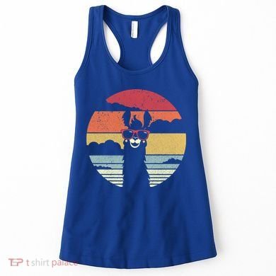 Llama Retro Alpaca Cool Gift Women's Tank Top