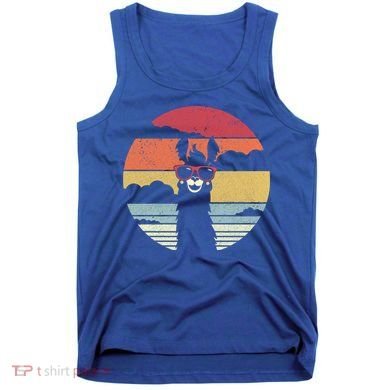 Llama Retro Alpaca Cool Gift Tank Top