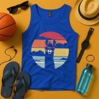 Llama Retro Alpaca Cool Gift Tank Top thumb 4