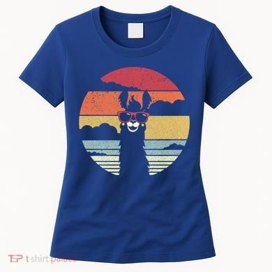 Llama Retro Alpaca Cool Gift Women's T-Shirt