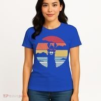Llama Retro Alpaca Cool Gift Women's T-Shirt thumb 4