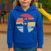 Llama Retro Alpaca Cool Gift Kids Hoodie thumb 3