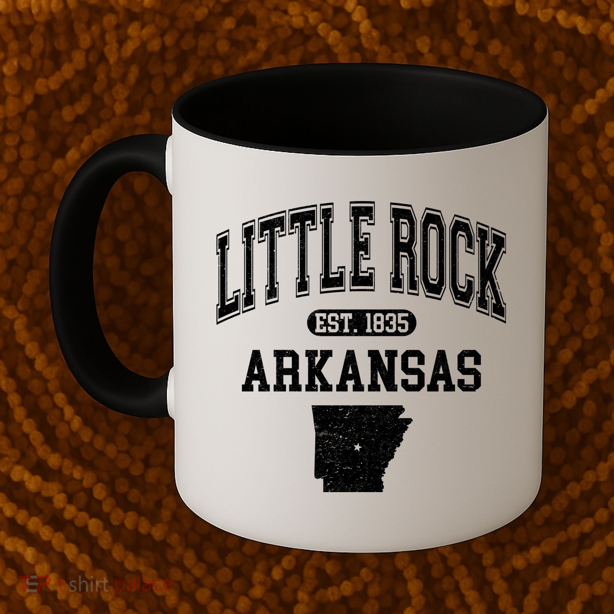 Little Rock Arkansas Est 1835 Varsity Coffee Mug