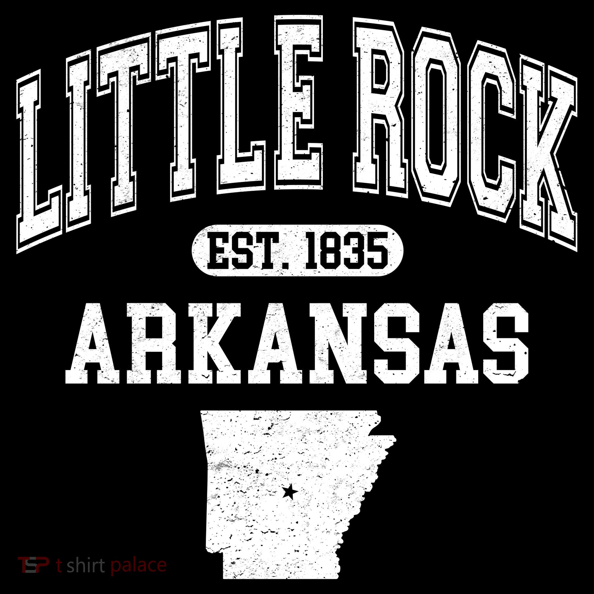 Little Rock Arkansas Est 1835 Varsity Women's Hoodie
