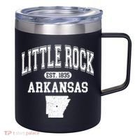 Little Rock Arkansas Est 1835 Varsity 12oz Stainless Steel Coffee Mug thumb 0