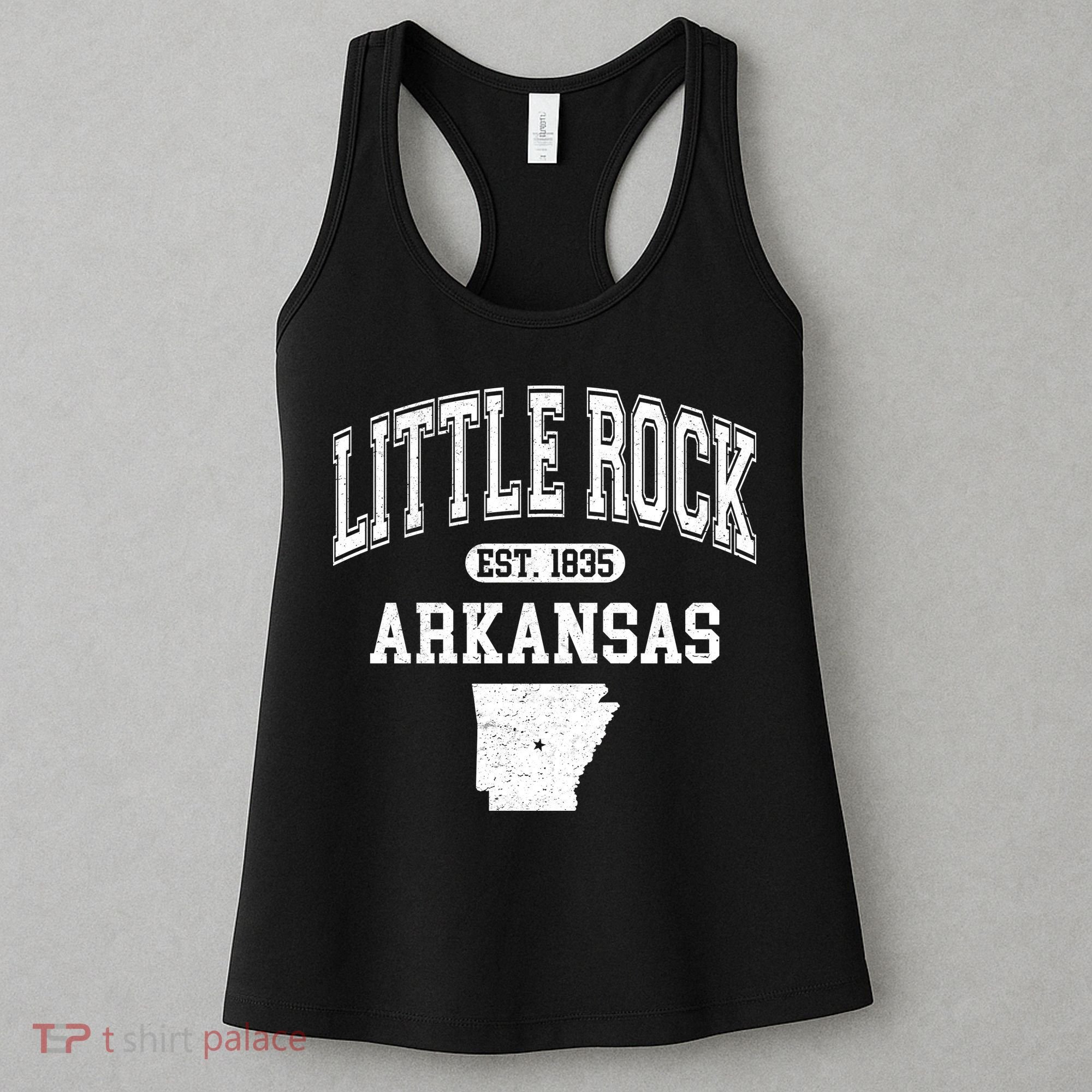 Little Rock Arkansas Est 1835 Varsity Women's Tank Top