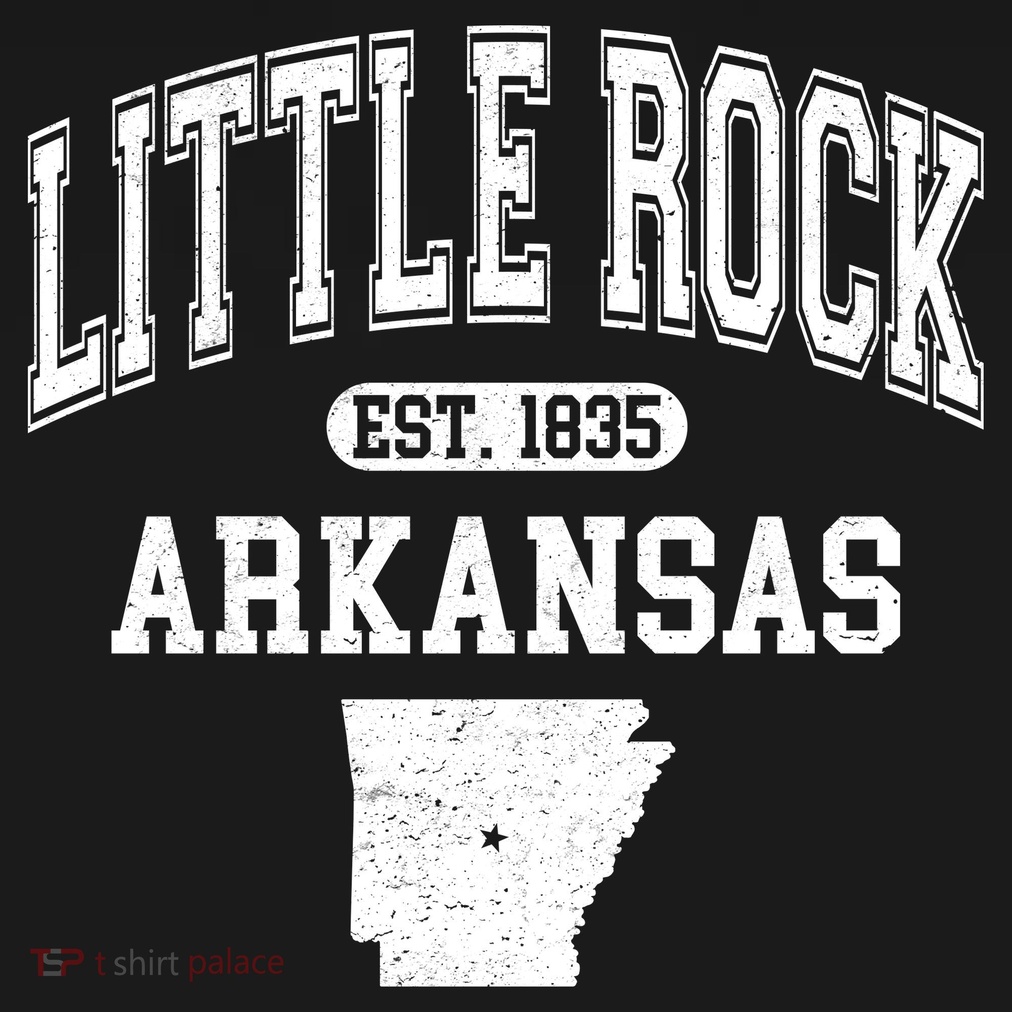 Little Rock Arkansas Est 1835 Varsity Women's Tank Top