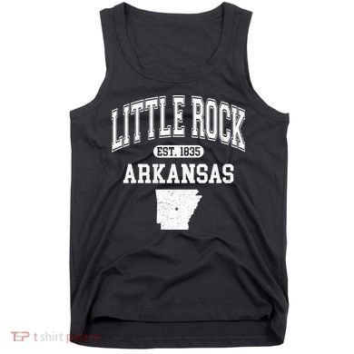 Little Rock Arkansas Est 1835 Varsity Tank Top