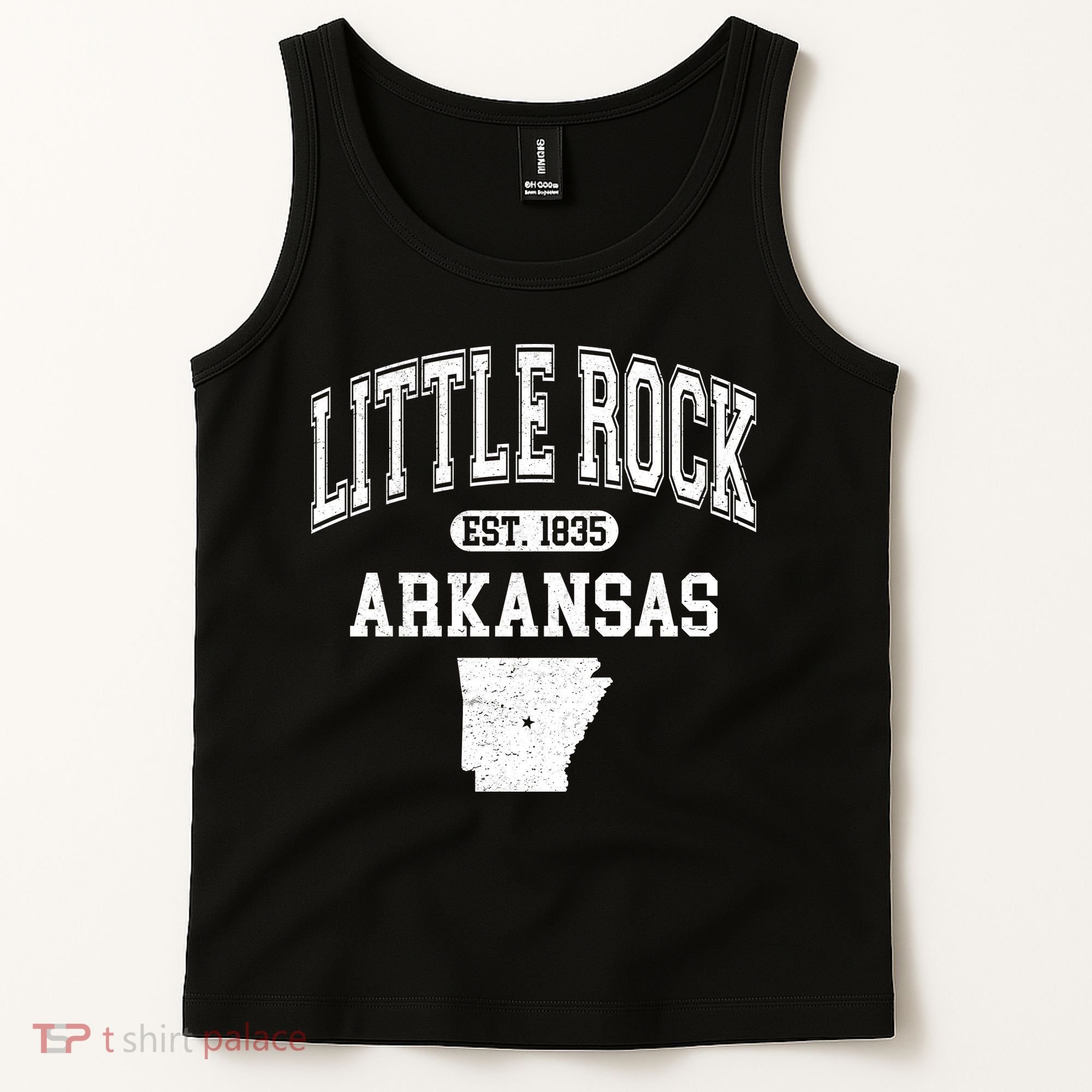 Little Rock Arkansas Est 1835 Varsity Tank Top