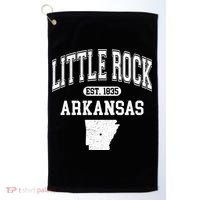 Little Rock Arkansas Est 1835 Varsity Golf Towel thumb 0