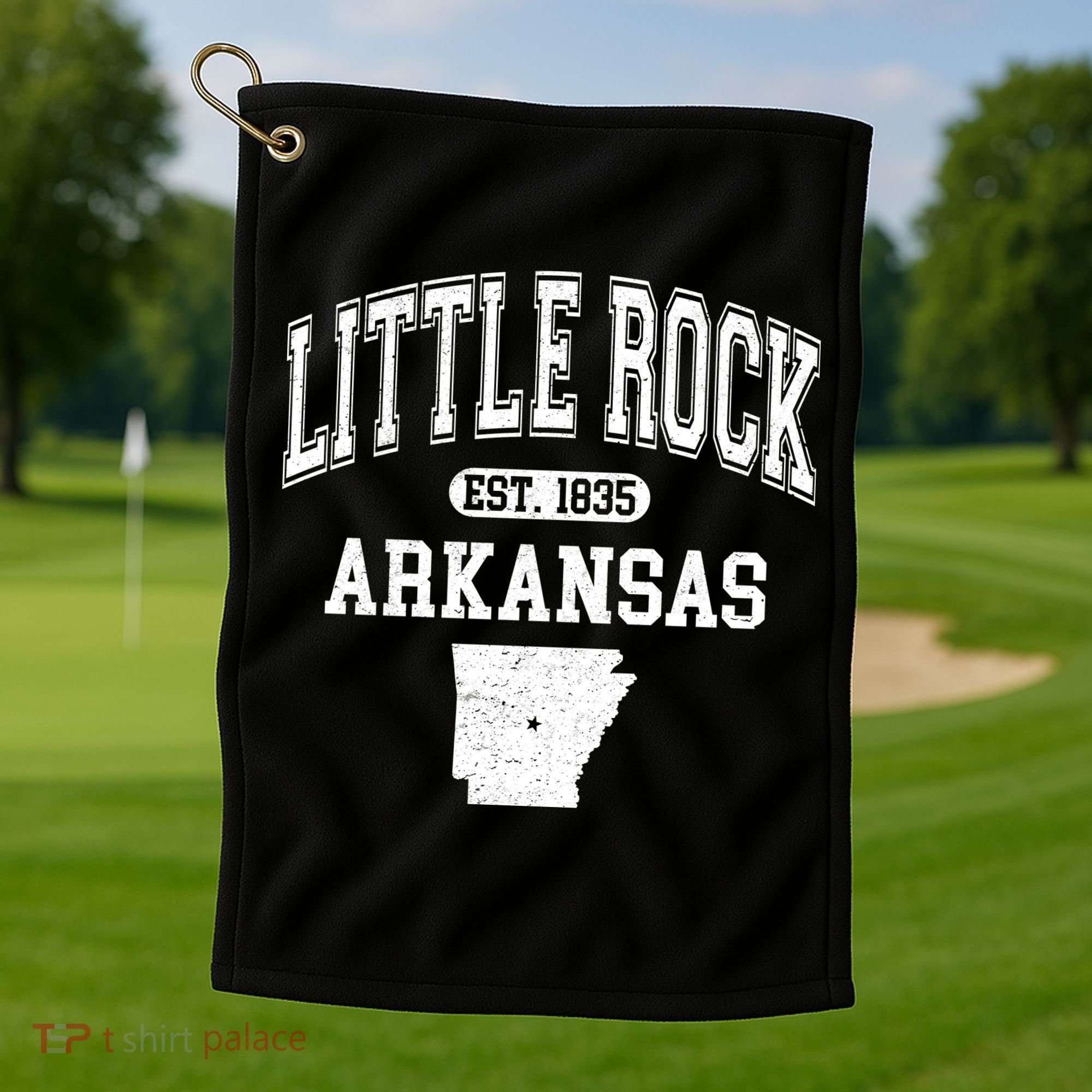 Little Rock Arkansas Est 1835 Varsity Golf Towel