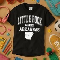 Little Rock Arkansas Est 1835 Varsity Kids T-Shirt thumb 3