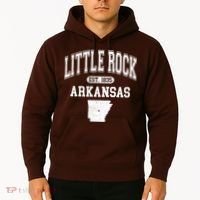 Little Rock Arkansas Est 1835 Varsity Hoodie thumb 2