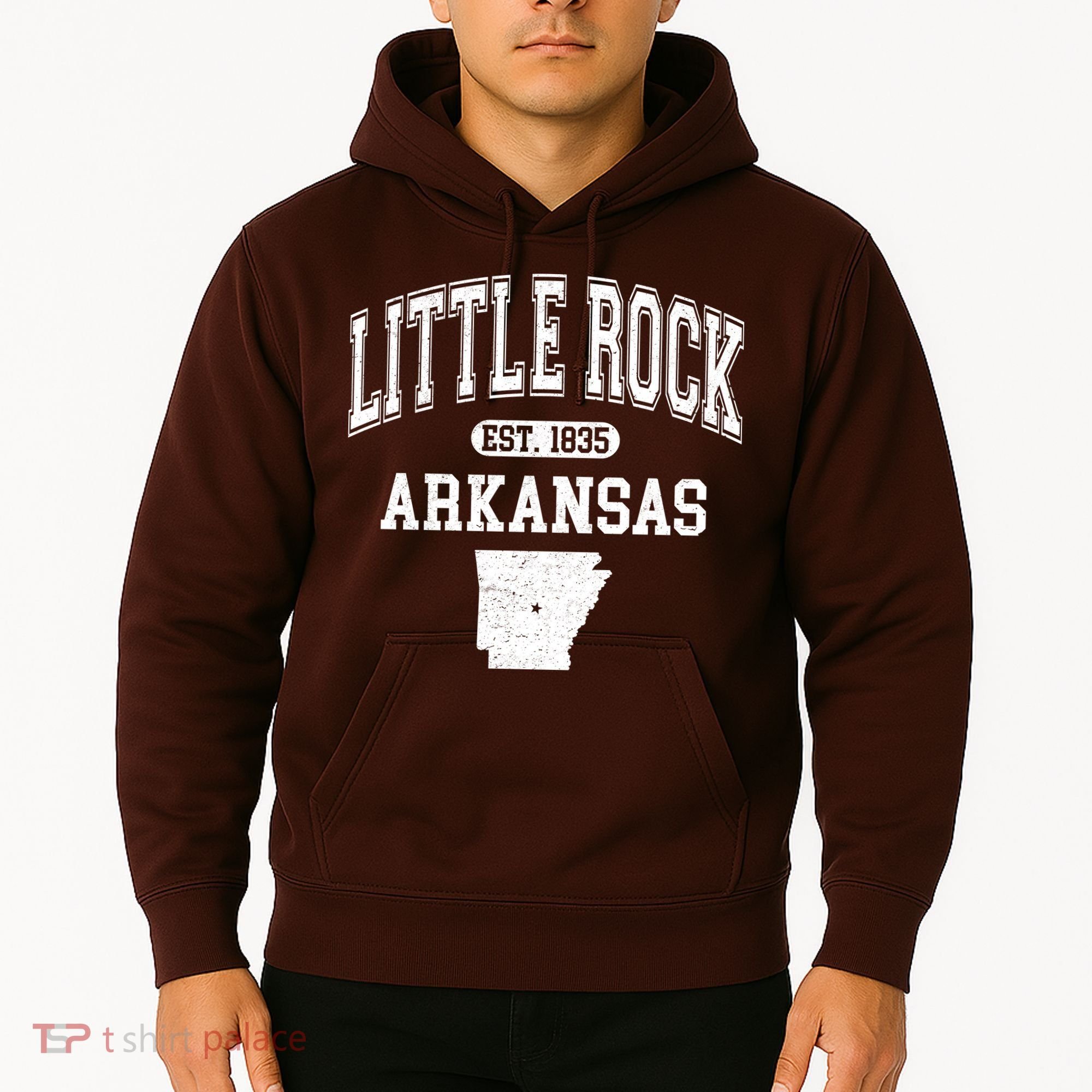 Little Rock Arkansas Est 1835 Varsity Hoodie