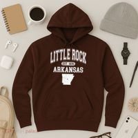 Little Rock Arkansas Est 1835 Varsity Hoodie thumb 3