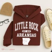 Little Rock Arkansas Est 1835 Varsity Hoodie thumb 4