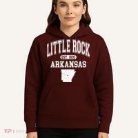 Little Rock Arkansas Est 1835 Varsity Hoodie thumb 5