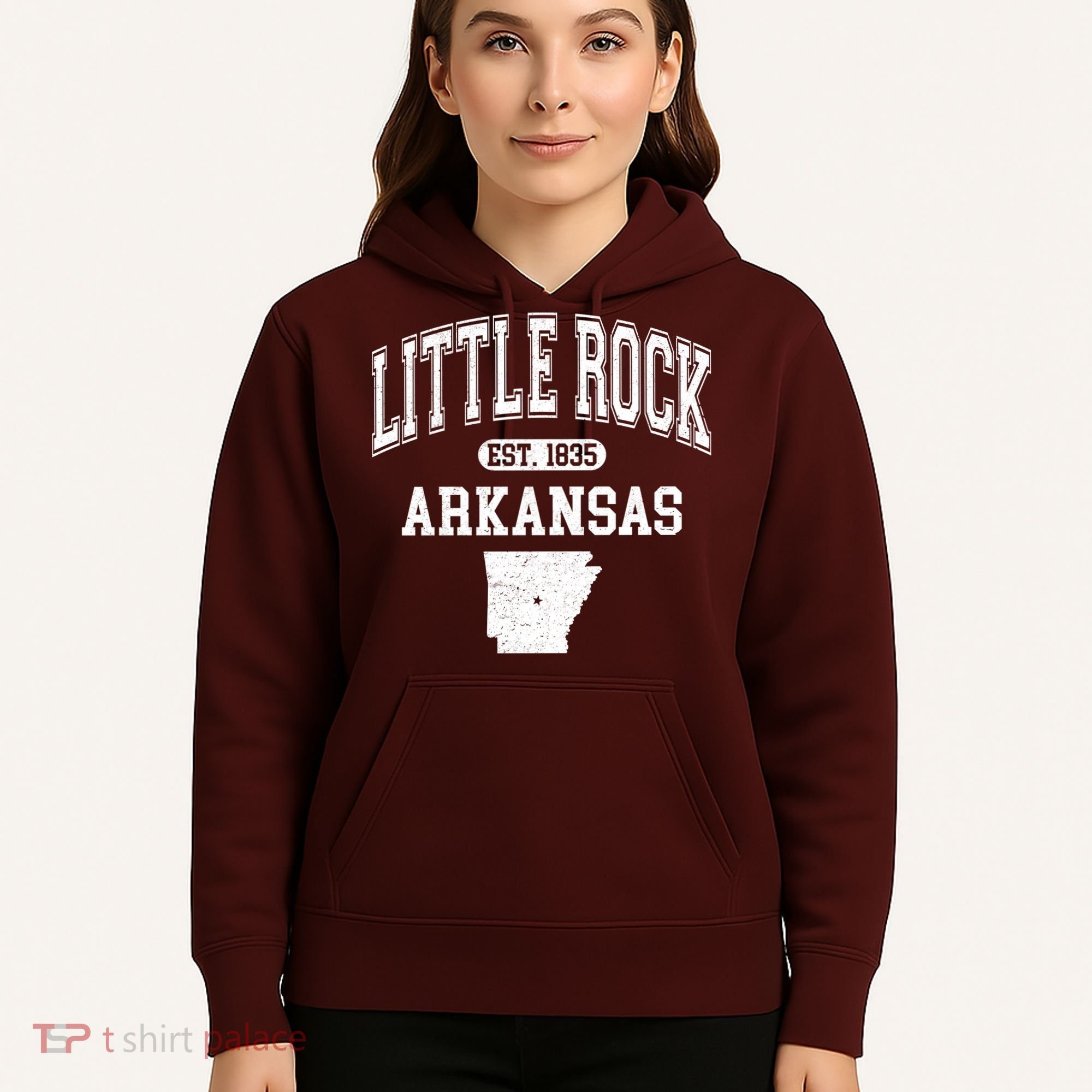 Little Rock Arkansas Est 1835 Varsity Hoodie