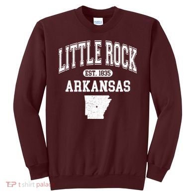 Little Rock Arkansas Est 1835 Varsity Sweatshirt