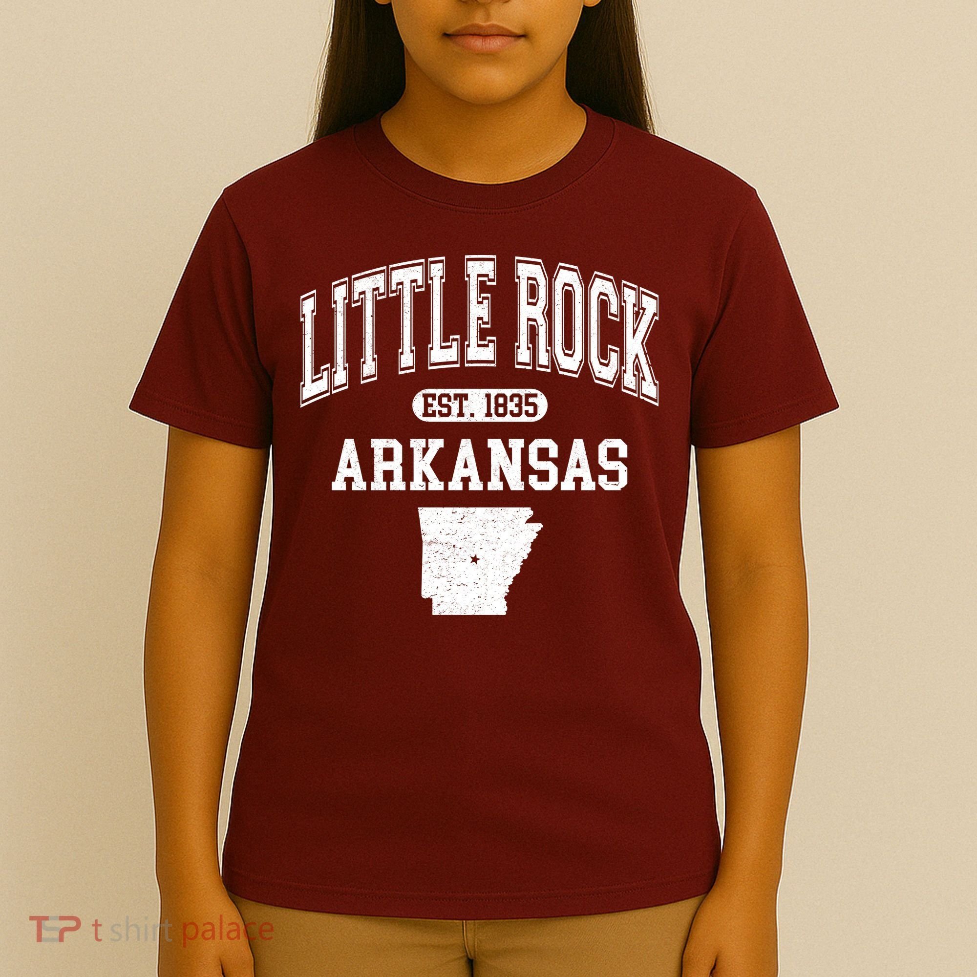 Little Rock Arkansas Est 1835 Varsity T-Shirt