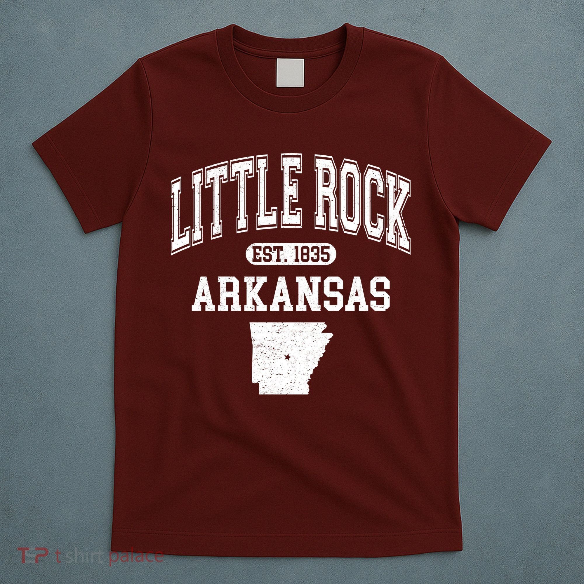 Little Rock Arkansas Est 1835 Varsity T-Shirt