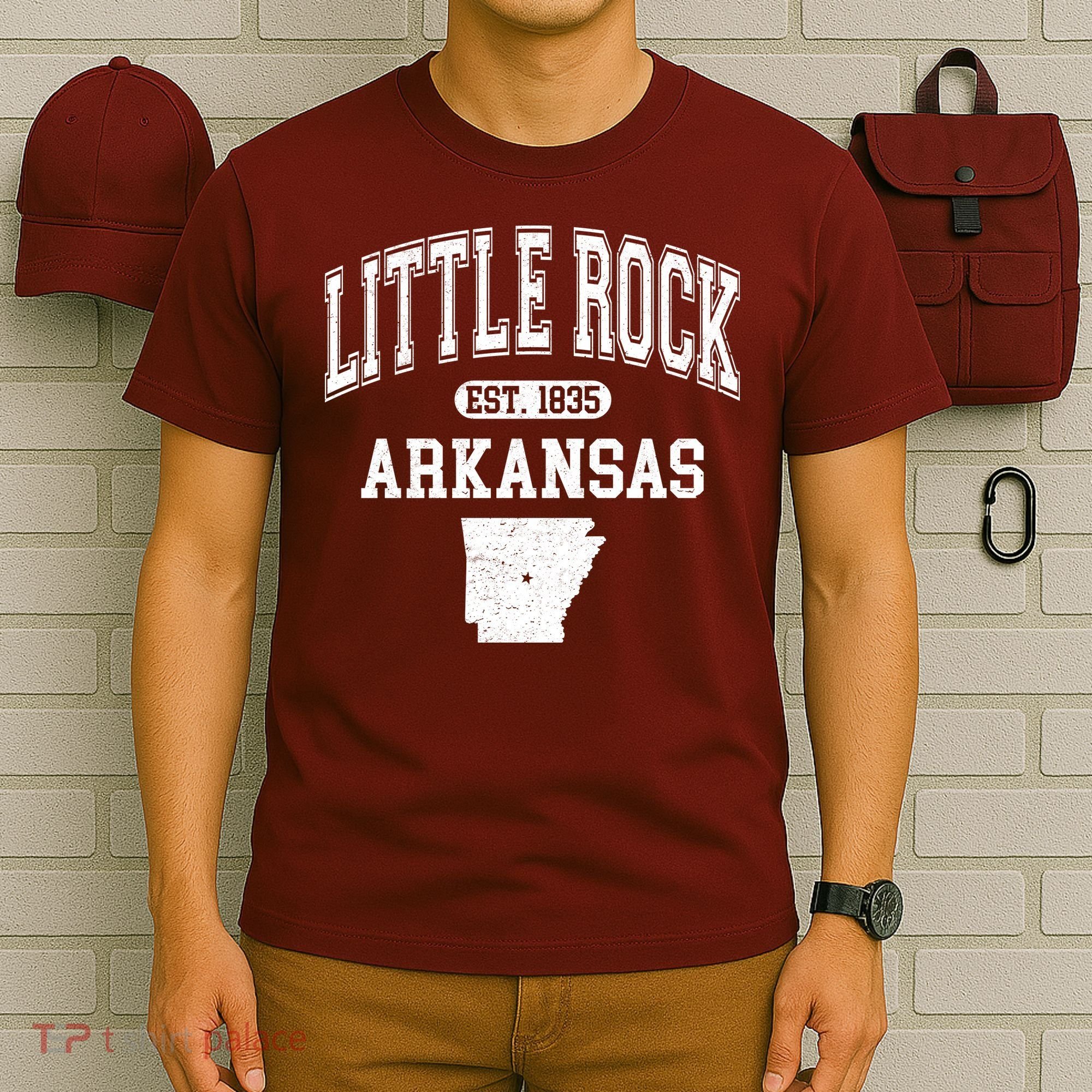 Little Rock Arkansas Est 1835 Varsity T-Shirt