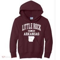 Little Rock Arkansas Est 1835 Varsity Kids Hoodie thumb 0