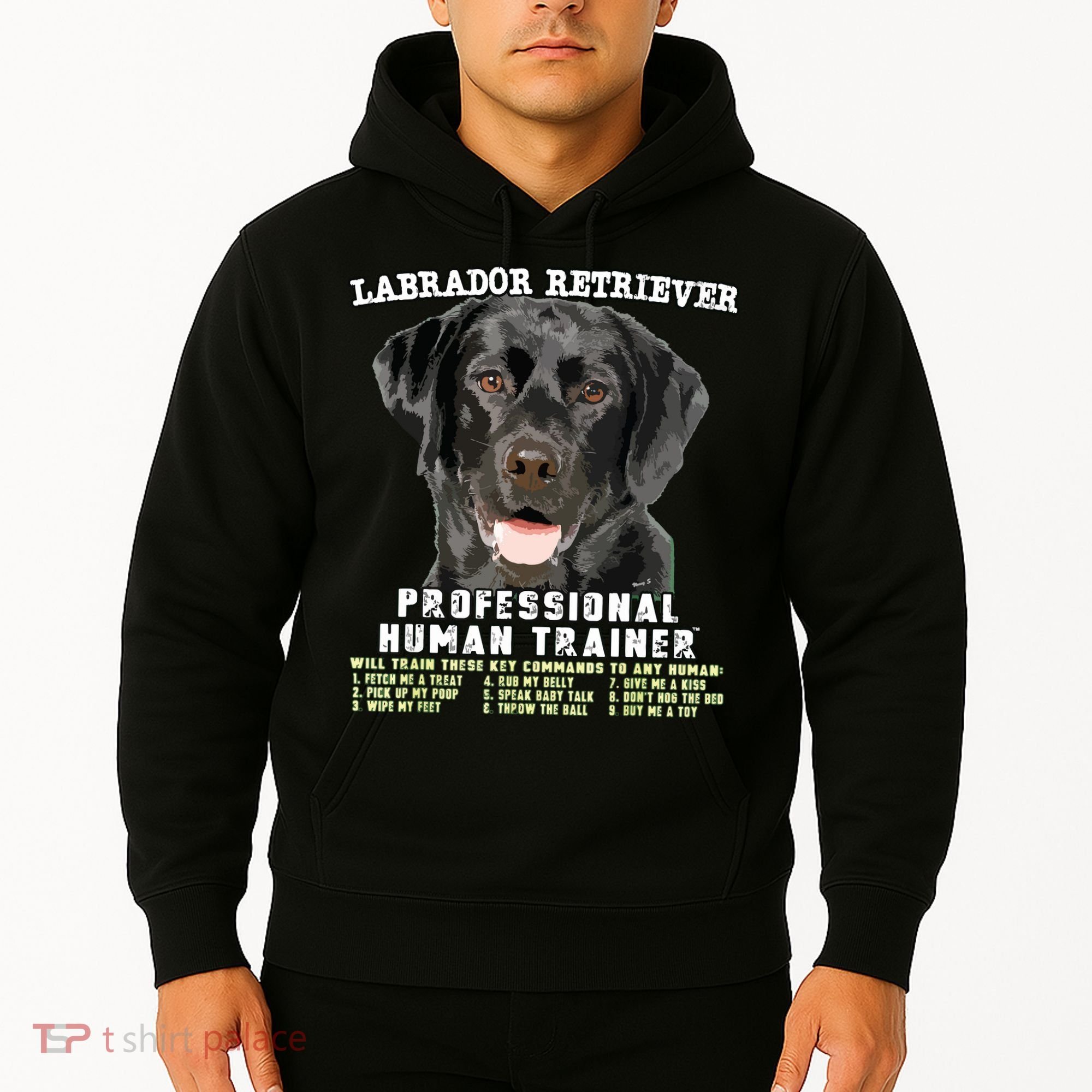 Labrador Retriever Black Lab Professional Human Trainer Hoodie