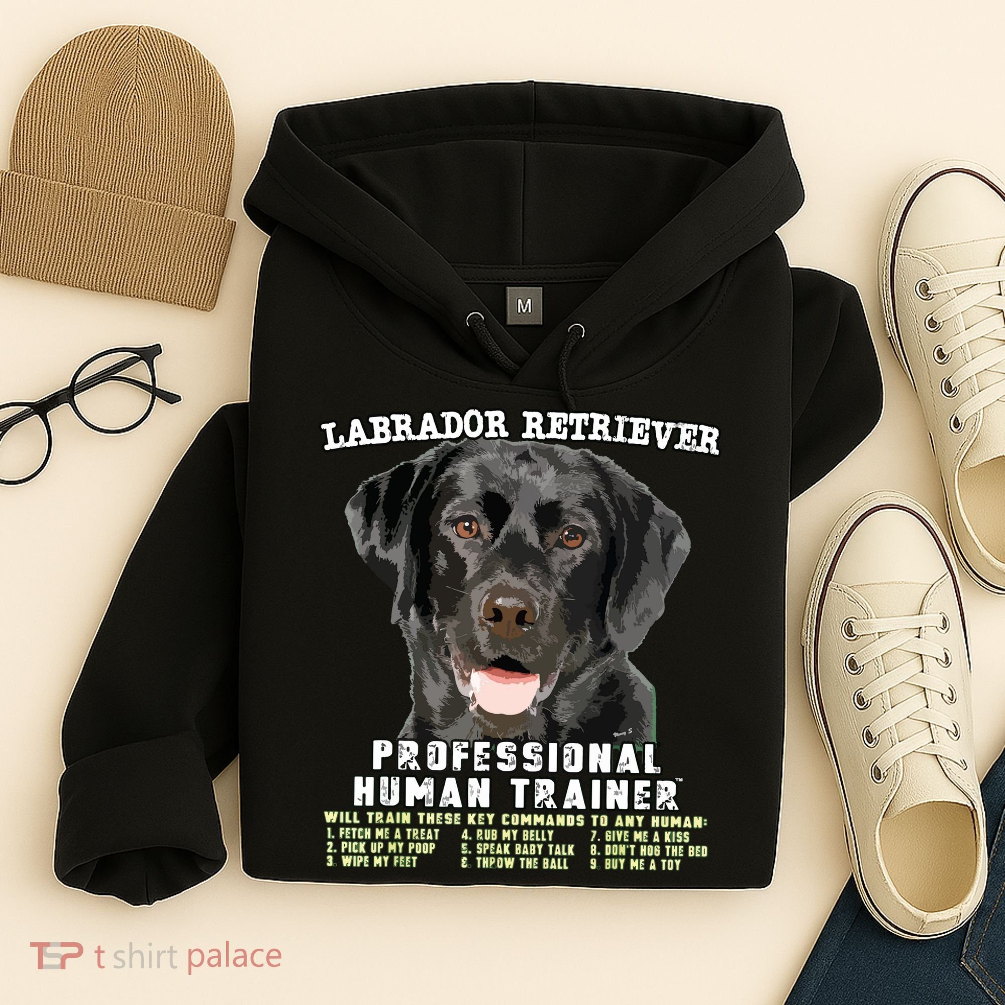 Labrador Retriever Black Lab Professional Human Trainer Hoodie