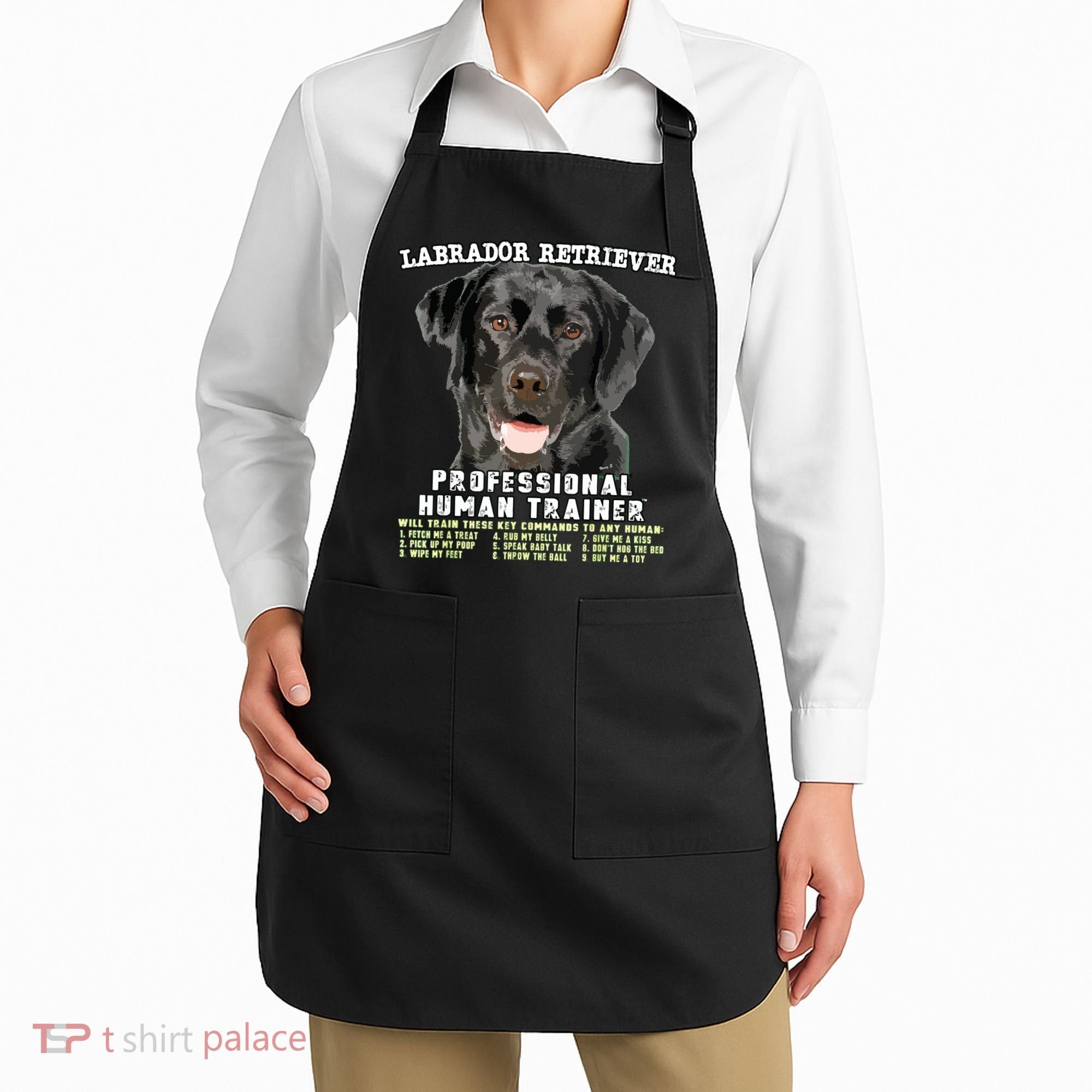 Labrador Retriever Black Lab Professional Human Trainer Apron