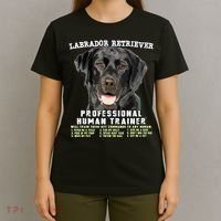 Labrador Retriever Black Lab Professional Human Trainer T-Shirt thumb 4