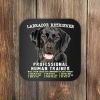 Labrador Retriever Black Lab Professional Human Trainer Coaster thumb 0
