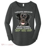Labrador Retriever Black Lab Professional Human Trainer Women's Perfect Tri Tunic Long Sleeve Shirt thumb 0