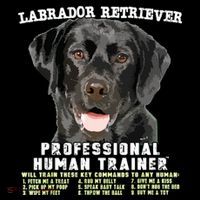 Labrador Retriever Black Lab Professional Human Trainer Mousepad thumb 1