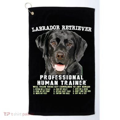 Labrador Retriever Black Lab Professional Human Trainer Golf Towel