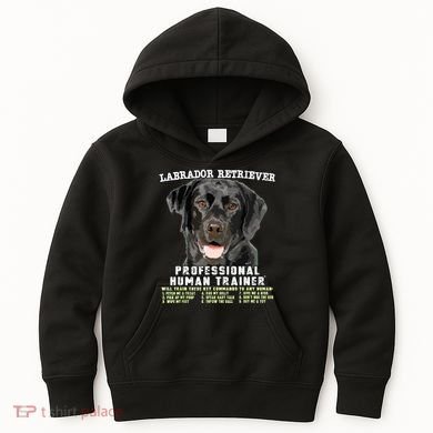 Labrador Retriever Black Lab Professional Human Trainer Kids Hoodie
