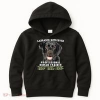 Labrador Retriever Black Lab Professional Human Trainer Kids Hoodie thumb 0