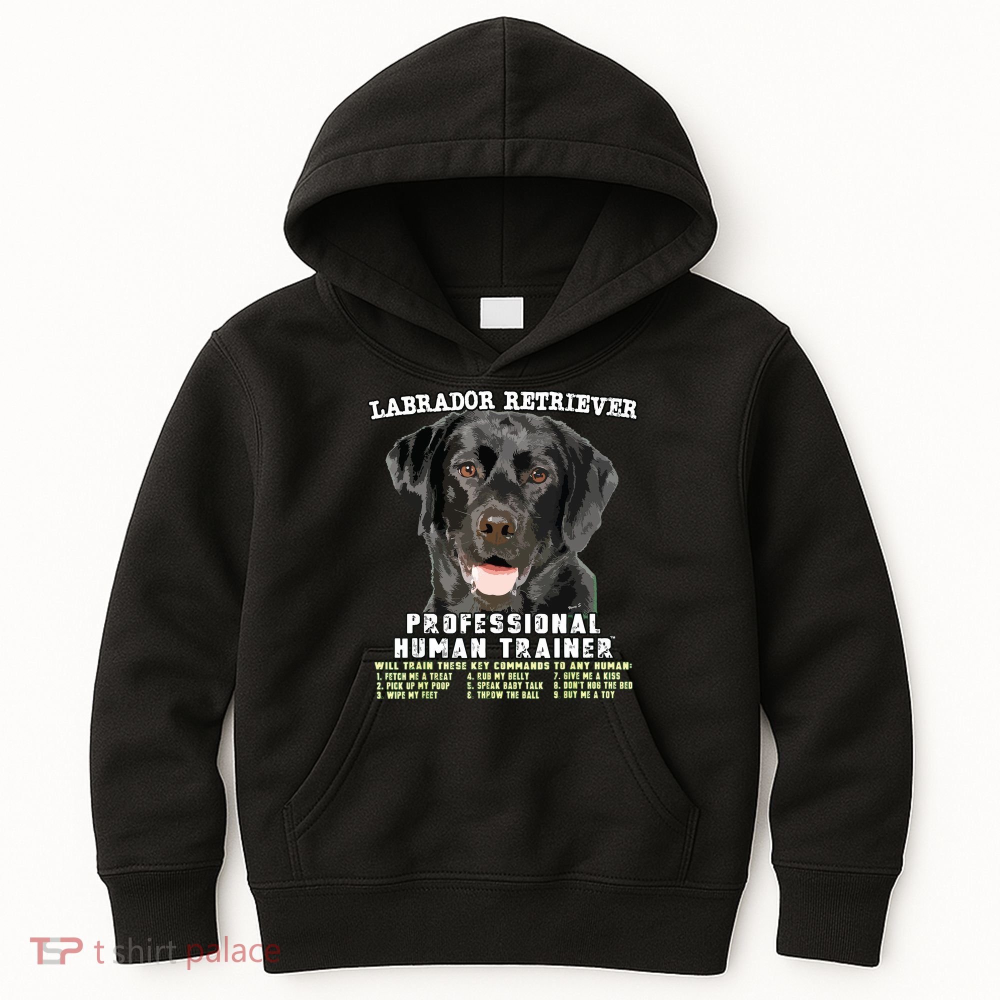 Labrador Retriever Black Lab Professional Human Trainer Kids Hoodie