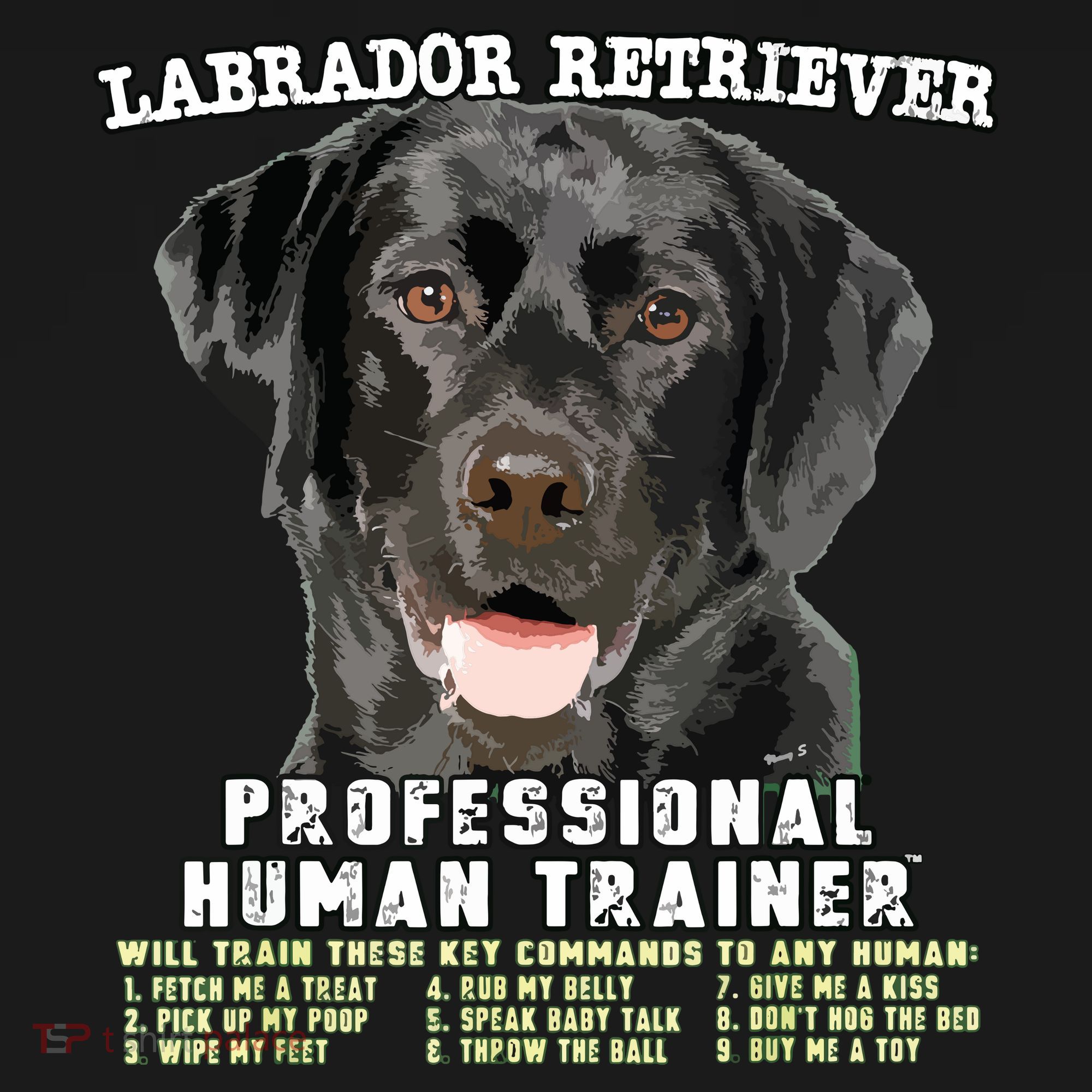 Labrador Retriever Black Lab Professional Human Trainer Kids Long Sleeve Shirt