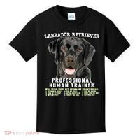 Labrador Retriever Black Lab Professional Human Trainer Kids T-Shirt thumb 0