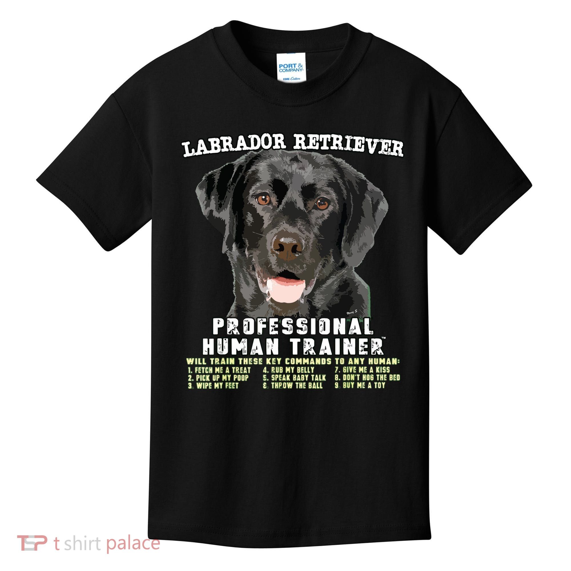 Labrador Retriever Black Lab Professional Human Trainer Kids T-Shirt