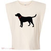 Labrador Retriever Black Garment-Dyed Women's Muscle Tee thumb 0