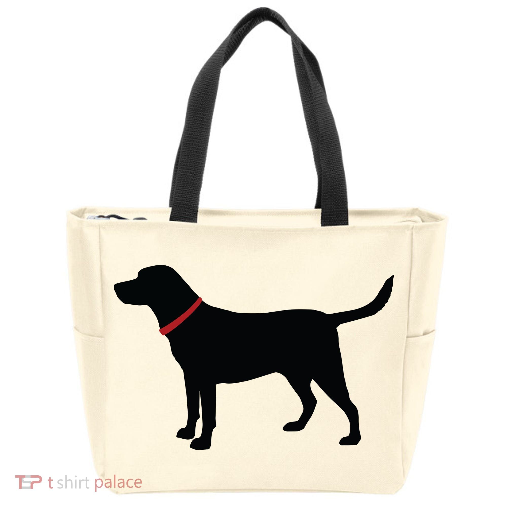 Labrador Retriever Black Tote Bag